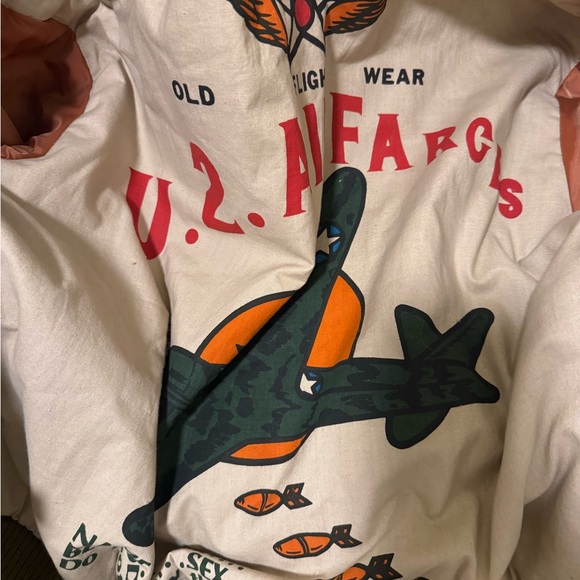 Vintage Wear Me Out Leather Bomber Jacket U.S. Air Force WWII Style Sz Medium - Picture 7 of 8